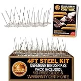 Defender Stainless Steel Bird Spikes Kit | 4 Feet