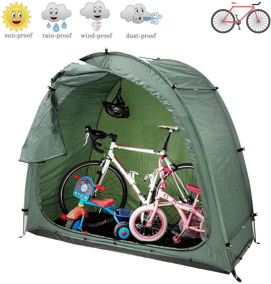 JIGAN Bike Tent Bicycle Shed Bike Storage Bicycle Cover Window Design Waterproof