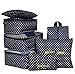 7-Piece Packing Cube Set- Travel Luggage Packing Organizers with Shoe Bag