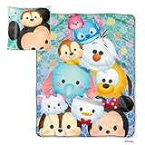 Northwest Enterprises Disney Tsum Tsum Micro Raschel Throw Blanket and Pillow Set