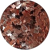 Glitter My World! Mammoth Square Flake Craft Glitter: 8 oz Jar A Rose Gold