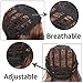 AisiBeauty Brown Kinky Curly Hair Wigs Heat Resistant Fiber Fluffy Wigs Short Ombre Synthetic Curly Wigs for Black Women African American Female