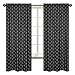 Sweet Jojo Designs Black and White Woodland Arrow Window Treatment Panels Curtains for Rustic Patch Collection - Set of 2