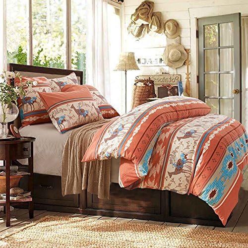 Zacard Christmas Deer Bedding Sets 4-piece Queen/full Size Holiday Bedding Cover Set Bohemian Style Bdding Set (2, Queen)