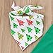 Christmas Toddler Girl Clothes Ruffles Irregular Mini Dress Tops+Long Pant Scarf 3PCS Clothing Set (tag: 90/1-2 Years, Green)