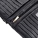 Augur Women's Matte Leather Wristlet Clutch Wallet with Wrist Strap Card Holder Evening (Black)