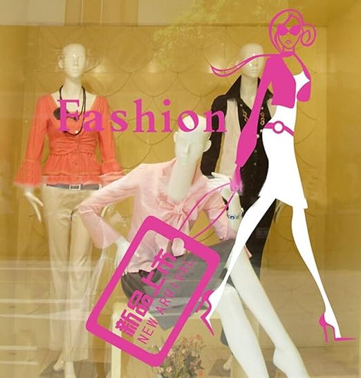 Tienda de Ropa Ventana Pegatinas para Puertas de Vidrio Pegatinas ...