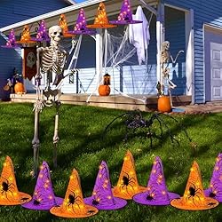 Korlon Tec Witch Hats Decorations, 80 LED Hanging