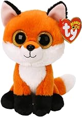 TY Meadow Fox Beanie Boo 6in Plush Toy Collectible Cuddly Bear Fox