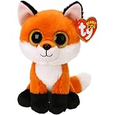 Ty - Beanie Boo's - Meadow the Fox Soft Toy, 15 cm, Tricolour, TY36379