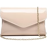 Patent Leather Envelope Clutch Womens Evening Handbag Stylish Crossbody Shoulder Bag Purse for Christmas Wedding Party Prom