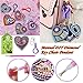 Key Fob 5PCS, Keychain Diamond Painting Key Chain Key Holder Ring Keyring Keyfob Full Drill Diamond 5D DIY Needlework Handcraft Cross Stitch Cartoon Gift for Kids Adults Girls (Multicolor)