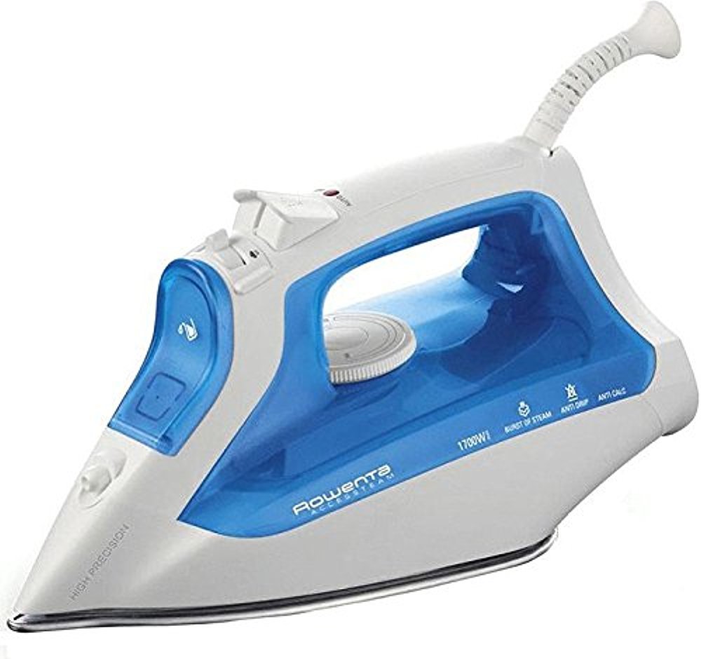 Rowenta AccessSteam Steam Iron, White/Blue