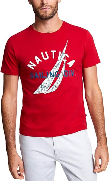 red nautica t shirt