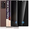 Kculswin [2 Pack Privacy Screen Protector For Samsung Galaxy Note 20 ultra 6.9 Inch Anti-Spy 9H Tempered Glass Film Anti-spy Full Edge Coverage Glass Film [Support Fingerprint unlock] Black