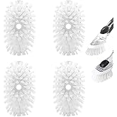 Brush Refills for OXO Dish Brush | 4 Pack Dish Brush Cleaning Soap Dispensing Head Replacement for Scrubber (White)