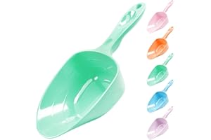 FURMYLOVE Melamine Pet Food Measuring Scoop, 1 Cup 1/2 Cup 1/4 Cup with Clear Measurement Lines for Dog, Cat, Bird, and Rabbit, Durable, Ergonomic Handle, Dishwasher safe-Green