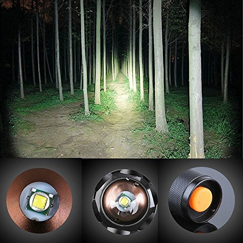 image for BESTSUN 3 Pack TC1200 Flashlight Military Grade Tactical Waterproof Le