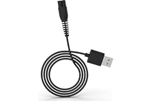 OGMWIN Replacement Charging Cable Fit for Meridian Grooming Electric Shaver Trimmer 5Ft Charger Cable Power Adapter Cord Black