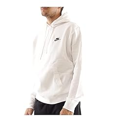 Nike Pull Over Hoodie, White/White/Black, 4X-Large