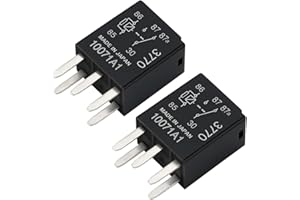 FALVFUN 2PCS Car Power Relay, OEM#G8V-RH-1C7T-R-DC12 5 Pin Multipurpose Fuel Pump Relay, Heavy Duty Direct Plug Auto Electrical System Electromechanical Replacement, Fit for Vehicle Motor