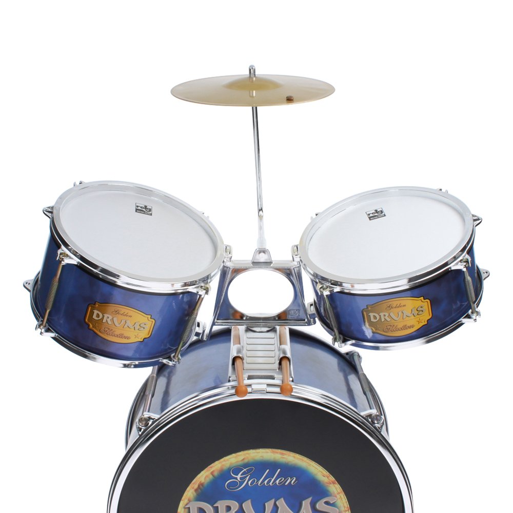 Reig 727 Golden Drums Set Batteria Blu Amazon Giochi e giocattoli
