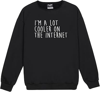 I Am Lot Cooler On The Internet Sweater Top Women S Tumblr At