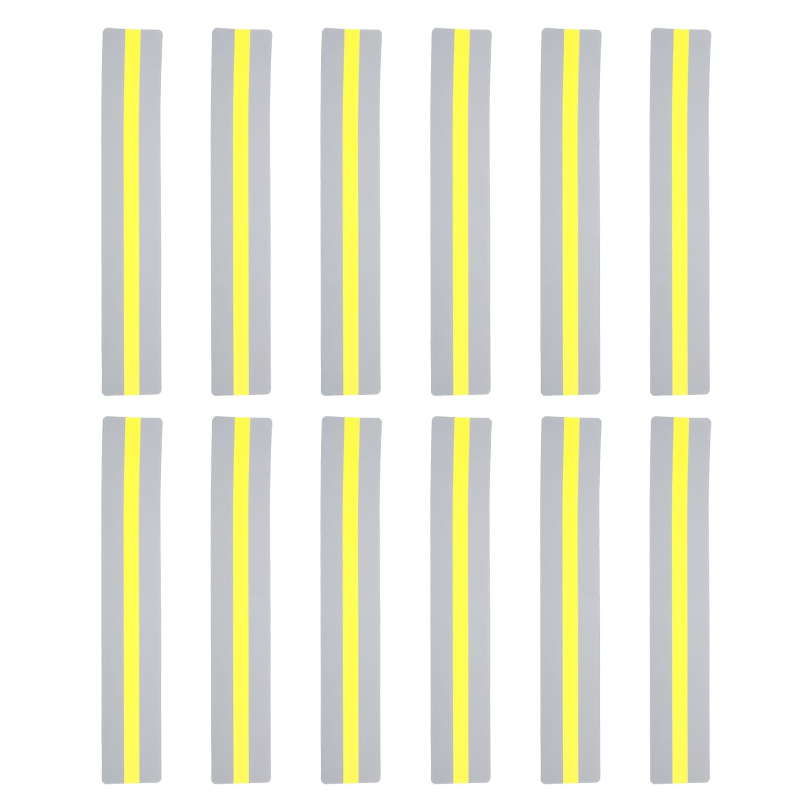 PATIKIL Guided Reading Strips, 12pcs Tracking Highlight Colored Overlay Bookmark Reduce Visual Stress Teacher Teaching Supply for Classroom, Yellow