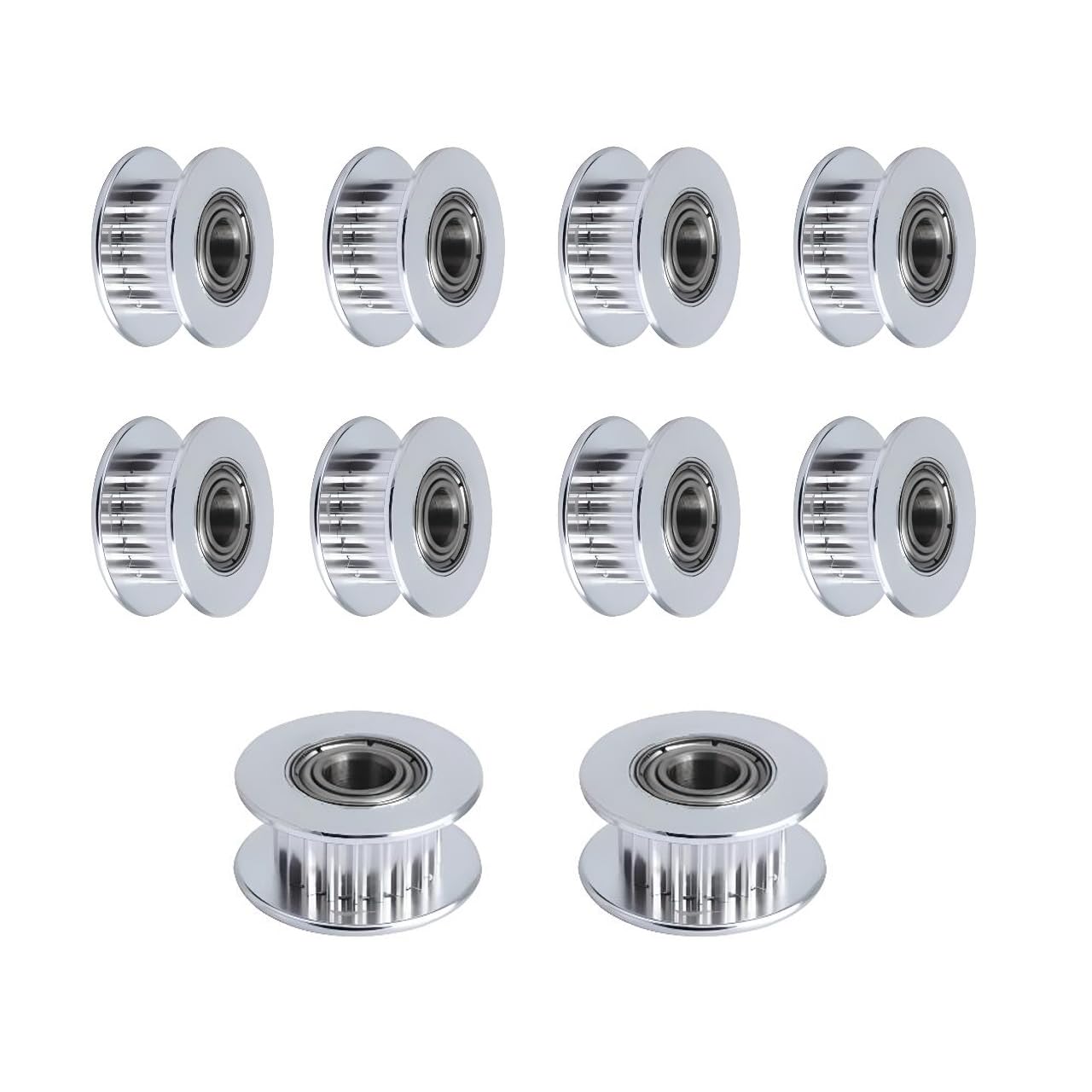 BZ 3D GT2 Idler Pulley 20T 5mm Bore 6mm Width for 3D Printer, CNC, Automation Device, Robotics (10pcs)