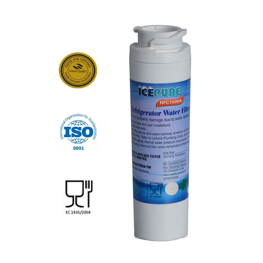 Icepure RFC1500A Refrigerator Water Filter Compatible With GE MSWF