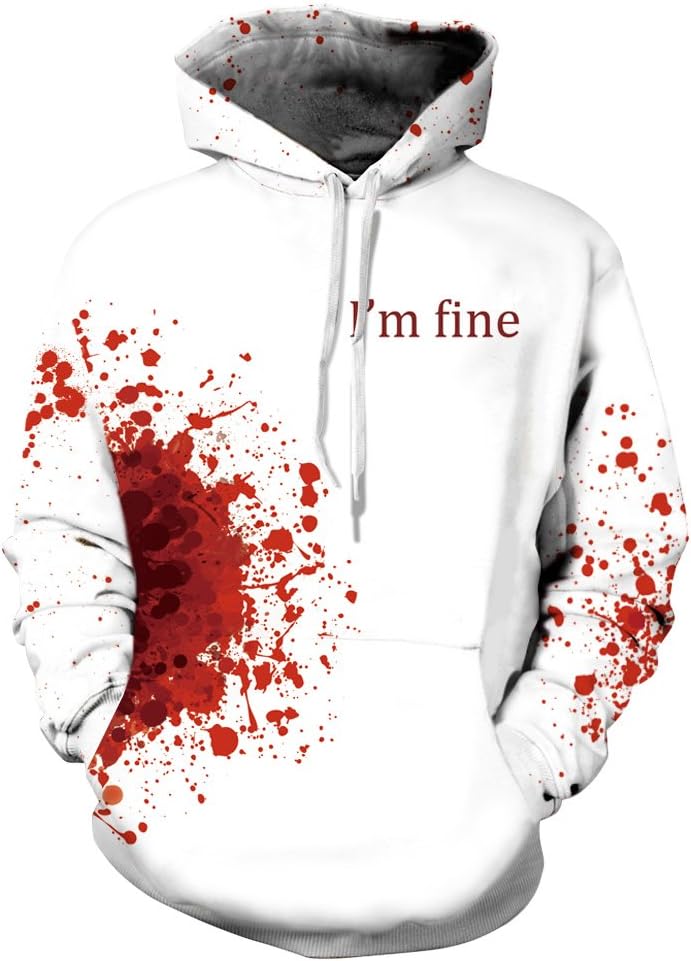 Plus Size Unisex 3D Digital Print Galaxy Pullover Hoodies Pockets Sweatshirt