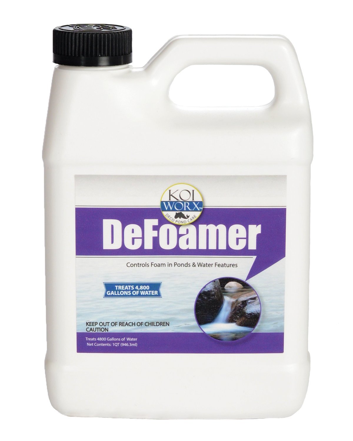 Koi Worx Koiworx Defoamer - 32Oz- Removes Foam From Decorative And Ornamental Ponds, Safe For Koi 1 Quart (32 Fl Oz)