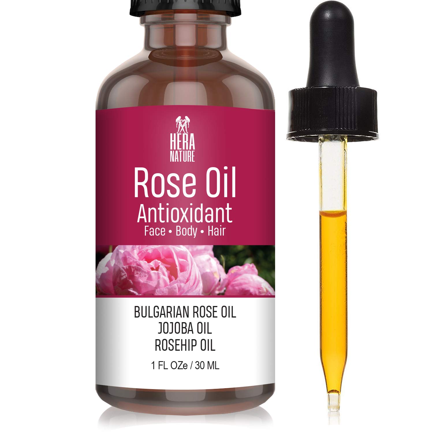 Rose Antioxidant Essential Oil Pure and Natural Ingredients, in