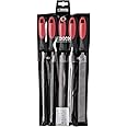 Dick 1314202-2K Type of Cut 2 2K-Handles File Set, Multi-Colour, 200 mm, Set of 5 Pieces