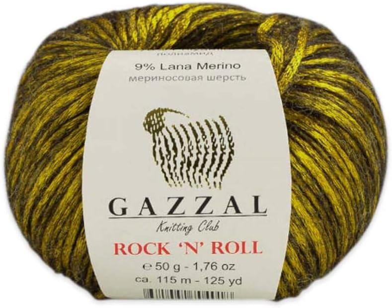 Gazzal 50g Rock N Roll Rocknroll 115m 50g Turkische Wolle Glitzerschein 13900 Amazon De Kuche Haushalt