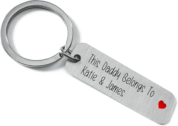 personalised dad keyrings