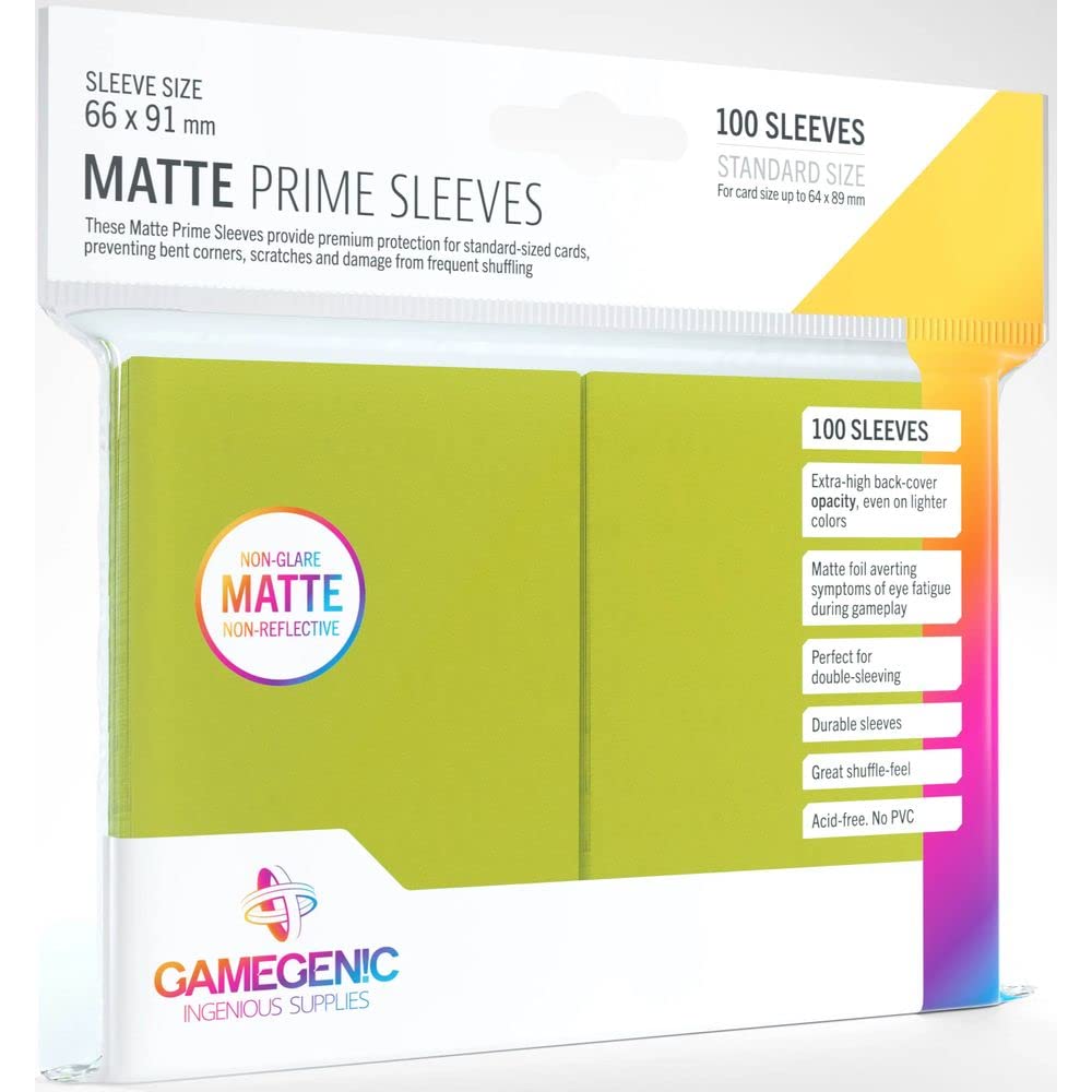 Gamegenic Matte Prime Sleeves (100-Pack)