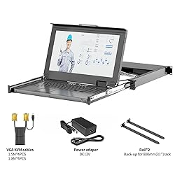 Rack Mount KVM w/15.6'' LCD Monitor, Arvitek 8 Port