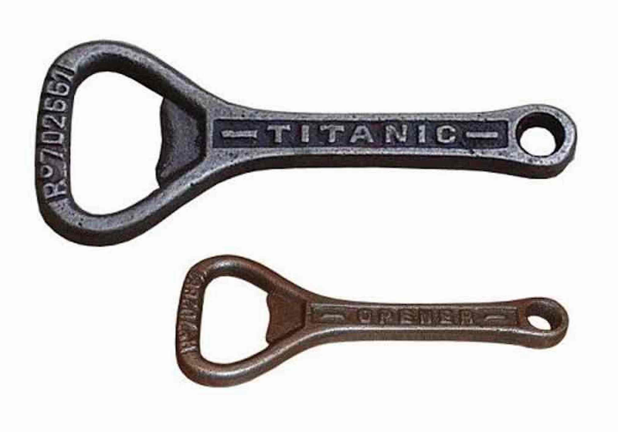 HARDWARE FOR YOU 1 X Titanic Bottle Opener - Black Metal Bottle Opener