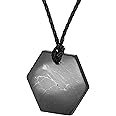 QUANTHOR Shungite Pendant Necklace, Fashionable Accessory for Balance and Calmness