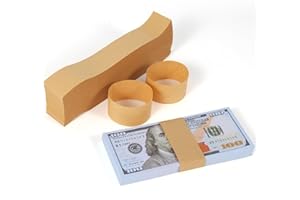 GERMIWIPE 500 Pcs Kraft Money Bands for Cash,Blank Self-Adhesive Currency Straps,Cash Bands,Bill Wrappers to Organize Cash-Money Straps for Bills