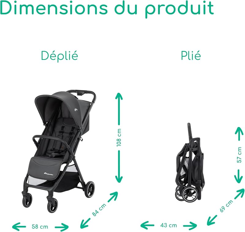 Azur, Poussette Canne, 0–3 Ans (15 kg), Mineral Graphite