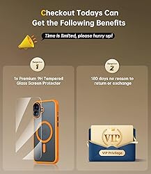JUESHITUO for iPhone 16 Case with 1X Screen