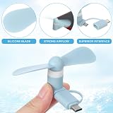 UKCOCO 5pcs Portable USB Type C Mini Phone Fan - Random Color Smartphone Cooler view 7