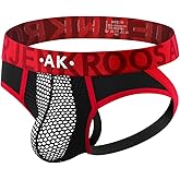 Arjen Kroos Mens Jockstrap Thong Sexy Underwear Mesh Ice Silk Jock Strap Athletic Supporter