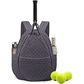 Sucipi Tennis Bags for Women, Quilted Tennis Racket Bag Backpack for Tennis Racquet, Pickleball Paddles, Badminton