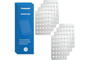 Fremouth 240 Count Orthodontic Wax for Braces, Individual Foil Wrapped for Instant Braces Irritation Relief - Medical Grade, Hypoallergenic & Latex-Free