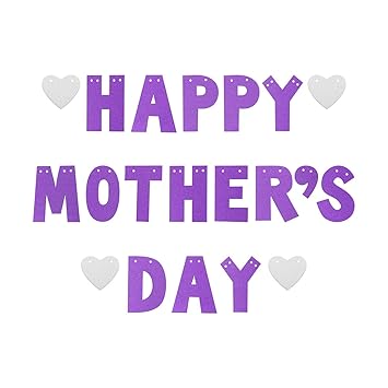 Tendycoco Happy Mother S Day Banners Glitter Streamer Mother S Day