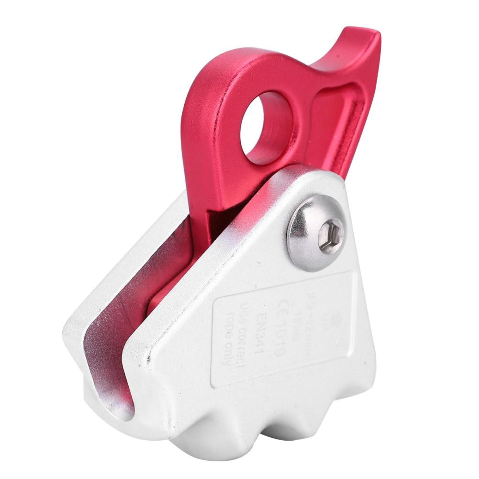 VOBOR Climbing Stop Descender - 15KN Aluminum Self-braking Stop Descender for 9-12mm Rope Roof Rescue Rappel Ring for Outdoor Climbing
