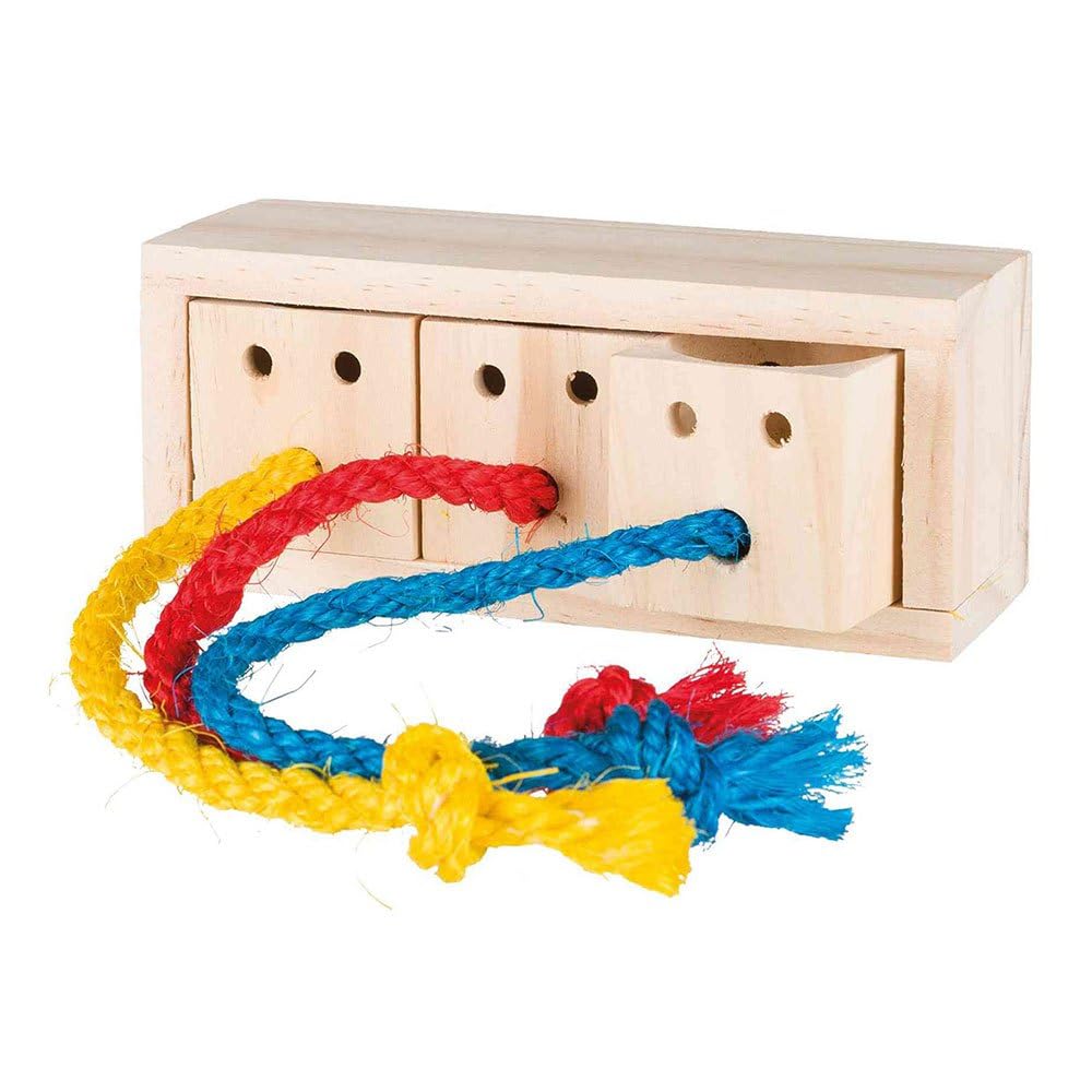 TRIXIE Pet Products 62815 Wooden Snack Cube, 2.4 in, 6 cm, Wood